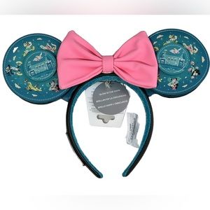 New 2024 runDisney Disneyland Half Marathon Weekend Loungefly Ear Headband GITD